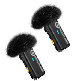 YEAOI 2-Pack Windscreens for Hollyland Lark M1 and Lark C1 Wireless Lavalier Microphone Wind Cover, Furry Deadcat for Noise Cancelling