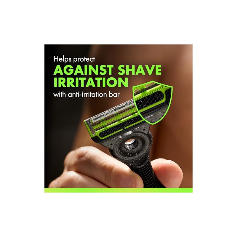 GilletteLabs Body + Intimate Razor for Men, 1 Handle &