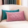 Lutanky Velvet Cushion Covers Grey Decorative Rectangle Throw Pillow Cases