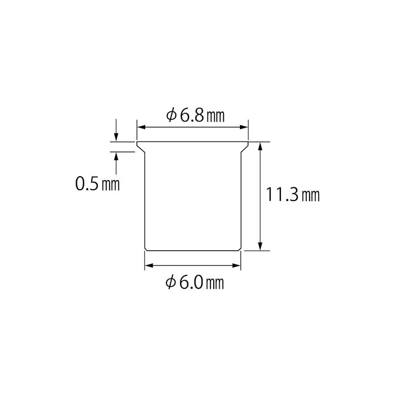 LOBTEX Blind Nut "Nut" (Thin Head, Steel) Eco Pack Plate