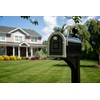 Architectural Mailboxes Landover Aluminum Mailbox Post, Black