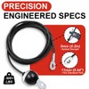 Fitness Pulley Cable Replacement - 5mm(0.2inch) Heavy Duty Steel Wire