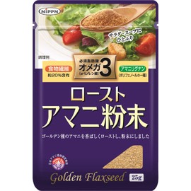 Nippon Roasted Flaxseed Powder, 0.9 oz (25 g) x 4 Bottles