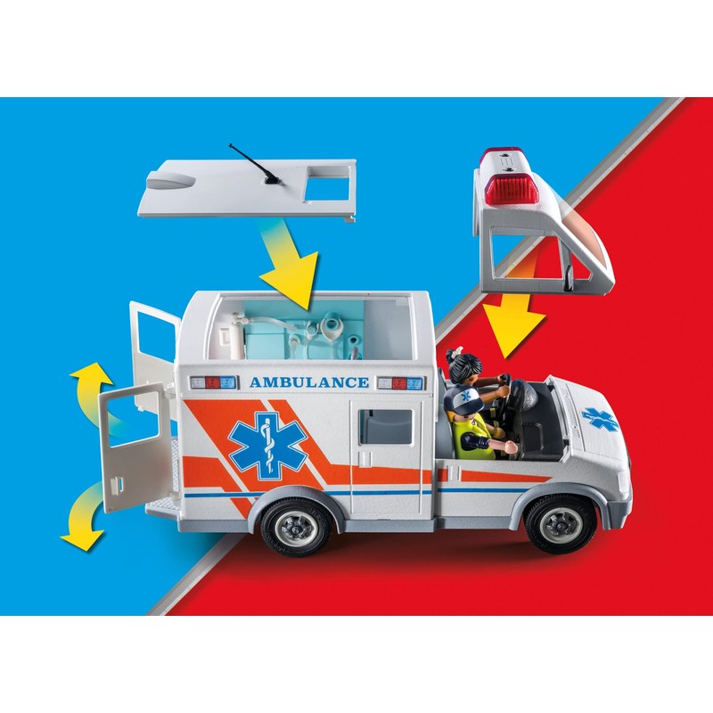 PLAYMOBIL Ambulance - 2023 Version, Multi-Colour, 71232