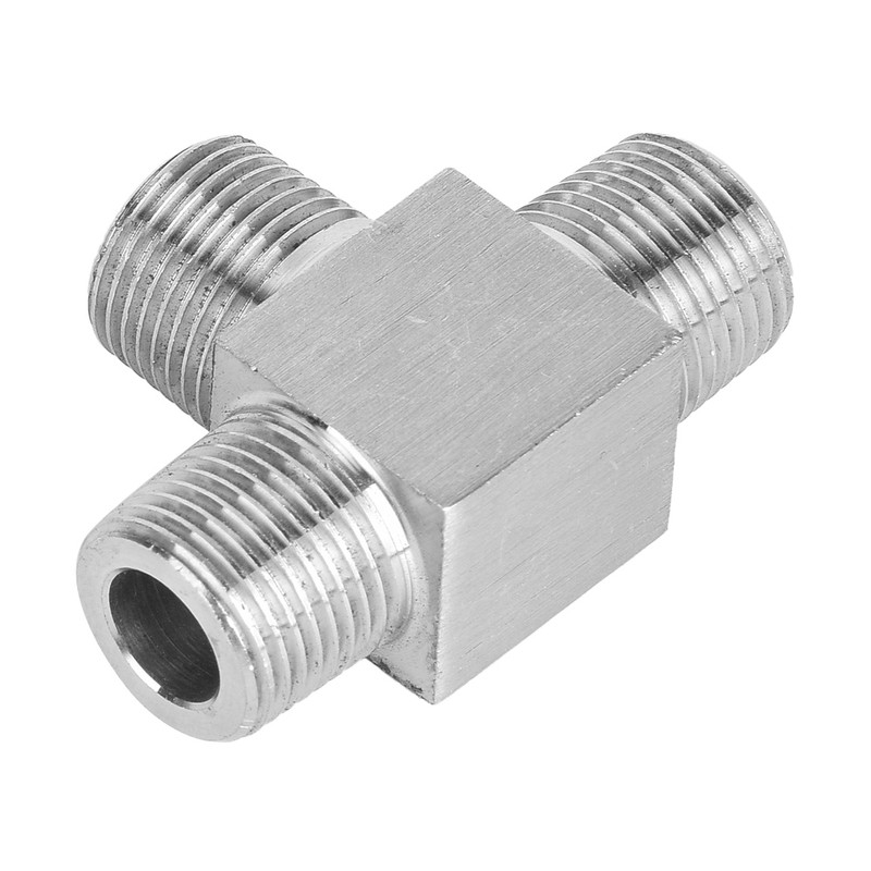 3 Way Pipe Fittings 304 Stainless Steel Male Thread Pipe