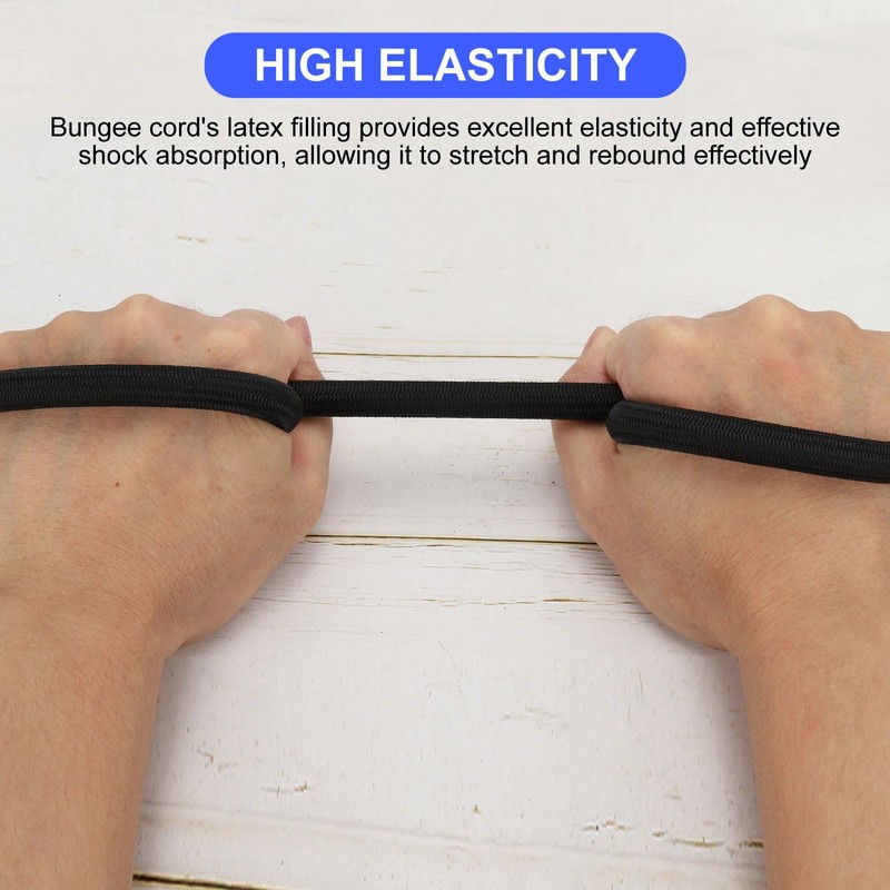 PATIKIL Bungee Shock Cord, 1/2" x25ft Polyester Marine Grade Bungee