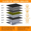 Document Organizer with 5200℉ Heat Insulated, 16.1"x11.4"x4.3" Waterproof and Fireproof