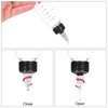 sourcing map 48 Pack Twist Top Cap 24/410 Black Dispensing
