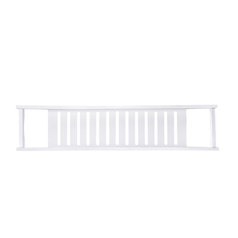 Modern White Color MDF Bath Tray Bathtub Storage Rack Shelf