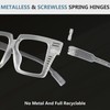 GUD Reading Glasses with Screwless Spring Hinges Metalless Women 6