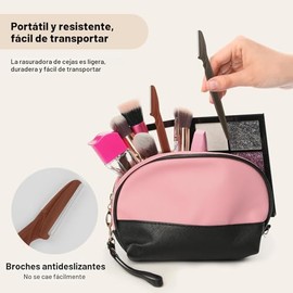 D Dermaplane Navaja para la cara de las mujeres - 6 maquinillas de afeitar para las mujeres - Maquinilla de afeitar de cejas con cubierta de precisión