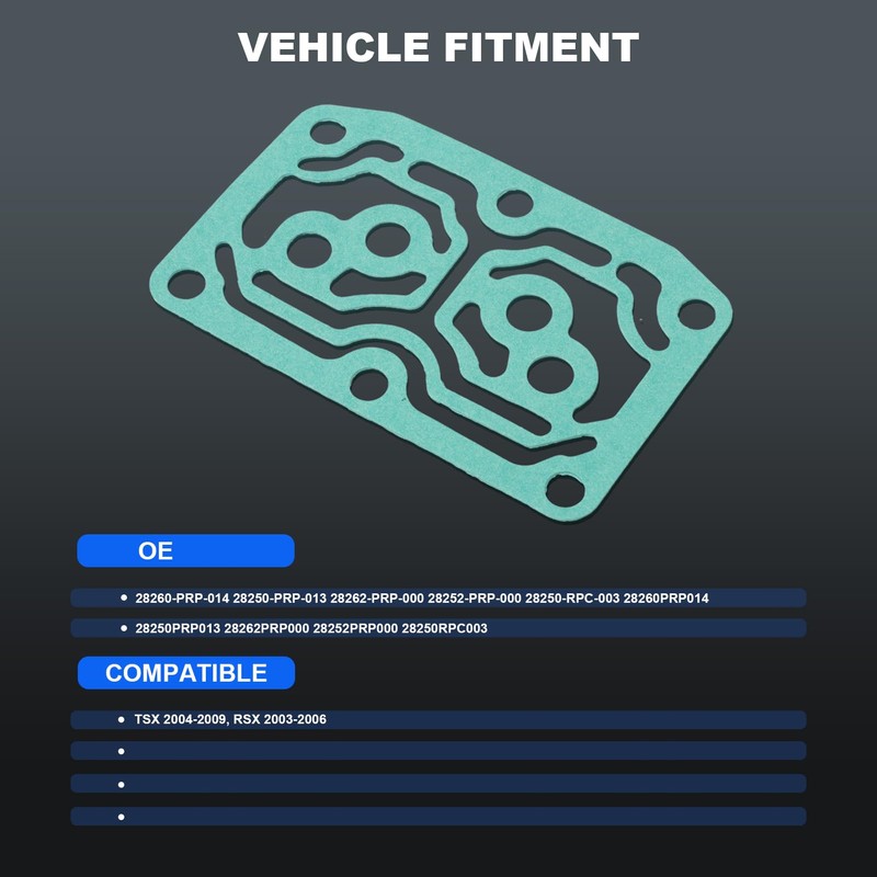 Automatic Transmission Linear Solenoid Gasket O-Rings Seal Compatible with Honda