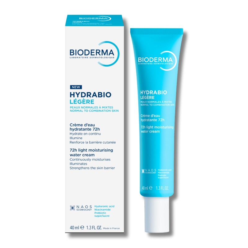 Bioderma Hydrabio Face Cream, Gel Cream Moisturizer, Provides Radiance, Lightweight