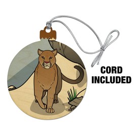 GRAPHICS & MORE Mountain Lion Cougar Puma Panther Snow Wood Christmas Tree Holiday Ornament