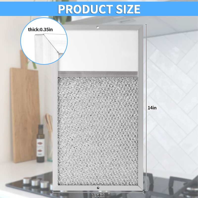 Range hood Filter with Light Lens Replacement for Broan R610027
