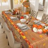 Thanksgiving Tablecloth Plastic, 2 Pack 54 x 108 Inch Fall