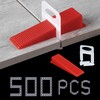 Tile Leveling System 400-Piece Tile Leveling Spacer Clips and 100-Piece