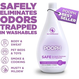 POOPH Laundry Odor Eliminator Additive, 32 oz, 16 Loads | Laundry additive that removes pet odors from clothing, towels and bedding without added