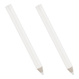 Tabanzhe 2 Pcs Nail Whitening Pencil, 2-in-1 White Nail Pencil French Manicure Pen with Cuticle Remover Cap for DIY Nail Art