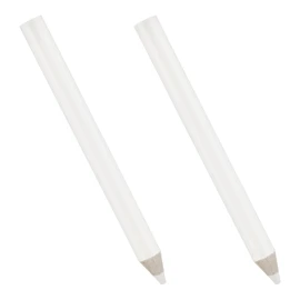 Tabanzhe 2 Pcs Nail Whitening Pencil, 2-in-1 White Nail Pencil French Manicure Pen with Cuticle Remover Cap for DIY Nail Art