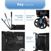 FUNHORUN Heavy Duty Collapsible Wagon Cart | Foldable Utility Wagon
