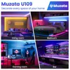Muzata 10Pack 3.3FT/1M Upgraded Excellent Spotless LED Channel Silver Deeper