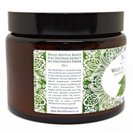 Full Spectrum Nettle Root Extract Powder - Wild Harvested (250g)