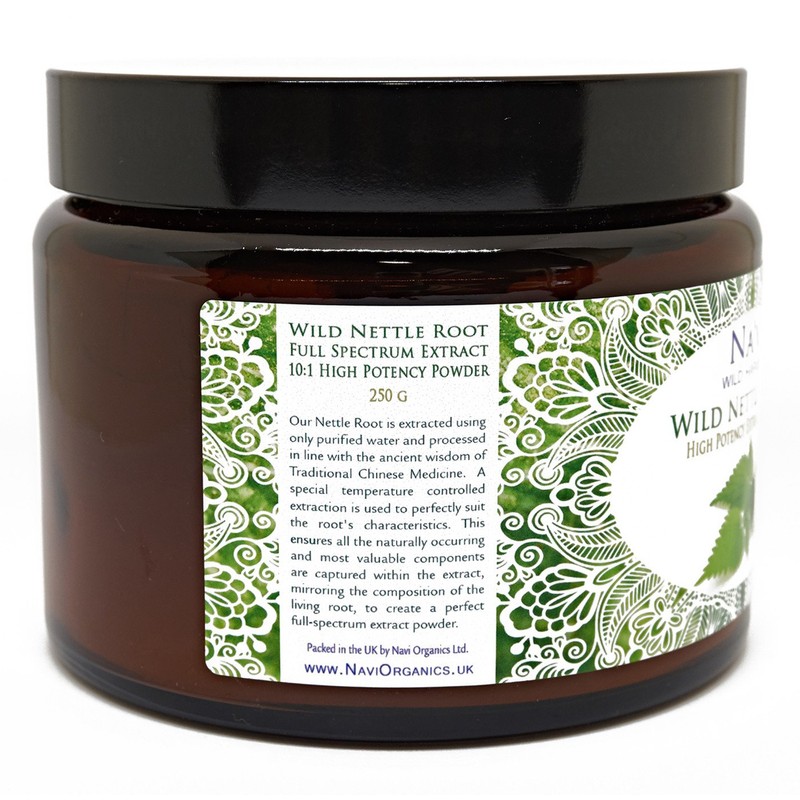 Full Spectrum Nettle Root Extract Powder - Wild Harvested (250g)