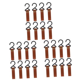 Totority 3sets Portable Camping Cookware Hooks Durable Pu Hangers for Outdoor Cooking Hiking Barbecue and Picnic Use Easy Install Buckle Design for Ropes and Rods 8pcs*3