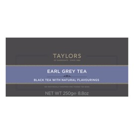 Taylors of Harrogate Earl Grey, Black Tea, Individually Wrapped Bags, 100 Count (Pack of 1), Fragrant, Delicate & Light, Caffeinated, Enjoy Hot or Iced, 100 Teabags