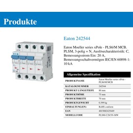 Eaten EATLSMC203 N Circuit Breaker 20 A/C