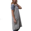 Cotton Linen Apron Cross Back Apron for Women with Pockets