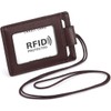 HAWEE Men's ID Card Holder, Card Case, Name Holder, Zipper,