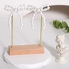 Schleifen Perlen Ohrringe für Damen Frauen Bow Ribbon Ohrstecker Elegante