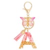 LAKJUOZ 1 Piece Key Fob Letter Keyring with Initial Letters