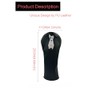 CHEZBABY Bull Terrier PU Leather Golf Club Covers Driver Headcovers