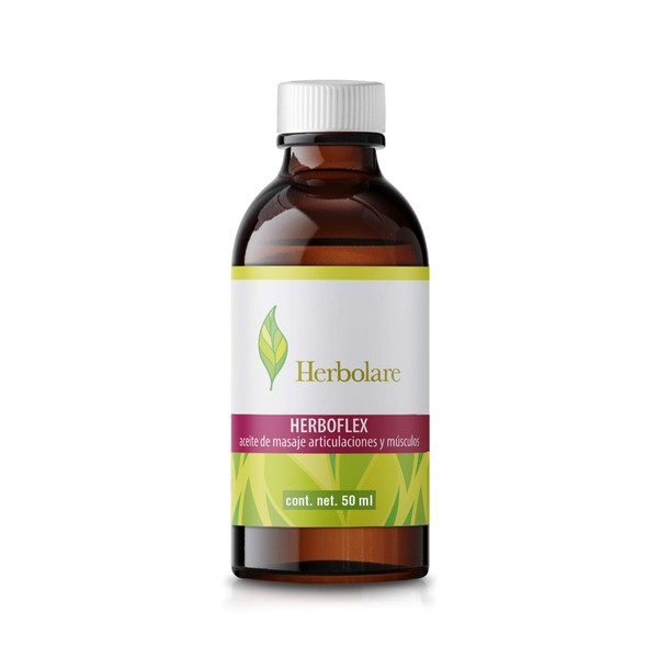 Herbolare - Herboflex 50 ml. Aceite de masaje para músculos y articulaciones. Con aceites esenciales terapéuticos 100% puros