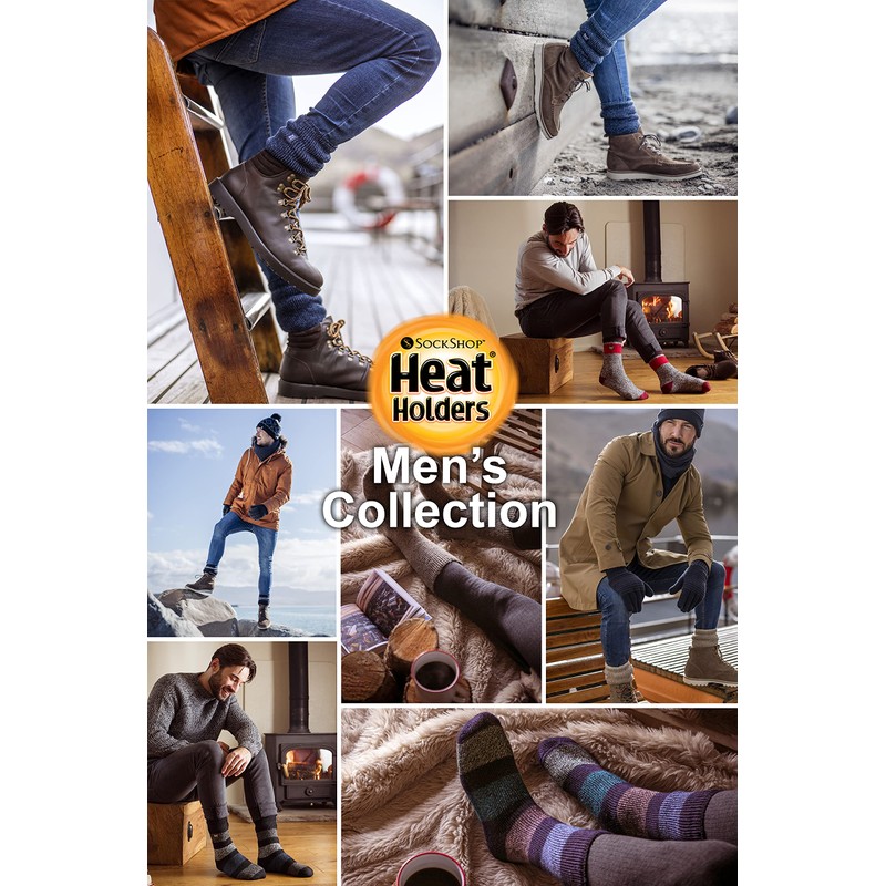 HEAT HOLDERS - 3 Pack Multipack Mens Insulated Thermal Socks