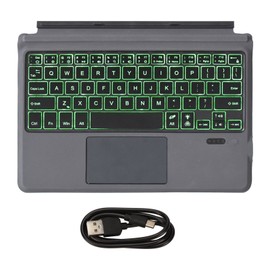 Wireless Keyboard Bluetooth 5.0 Ultra Slim 7 Colors LED Backlight Rechargeable Black Bluetooth Keyboard for Homes Office