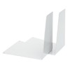 ALCO -Albert 4304-10 - Metal Bookends 120 x 140 x 145 mm Wedge-Shaped 1 Pair White