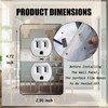 1 Pcs Mirror Outlet Covers Durable Light Switch Plates Acrylic