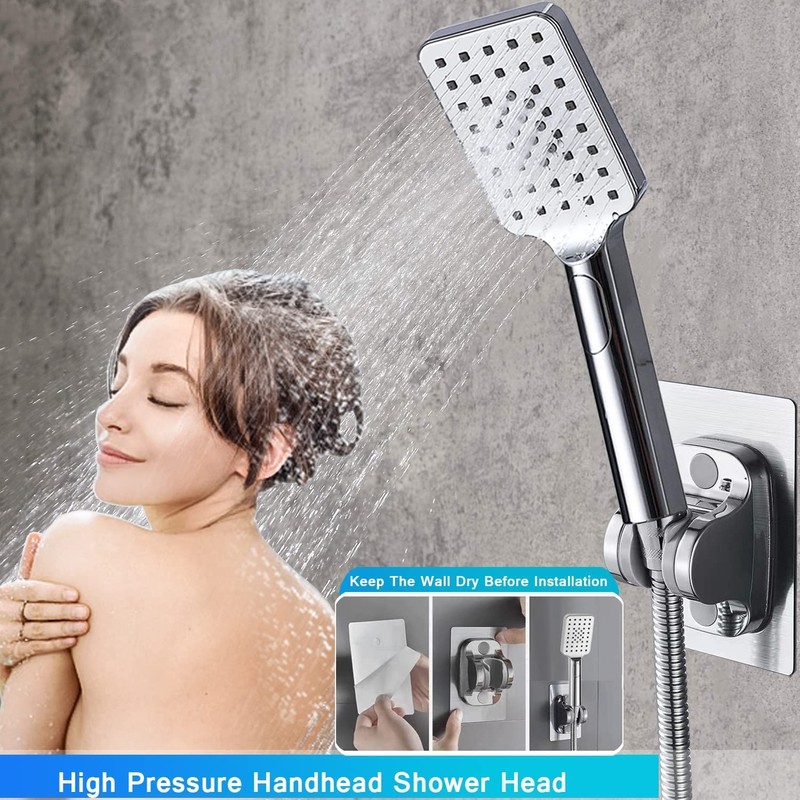Rain shower heads with Handheld Spray Combo,8''High Pressure Rainfall Shower