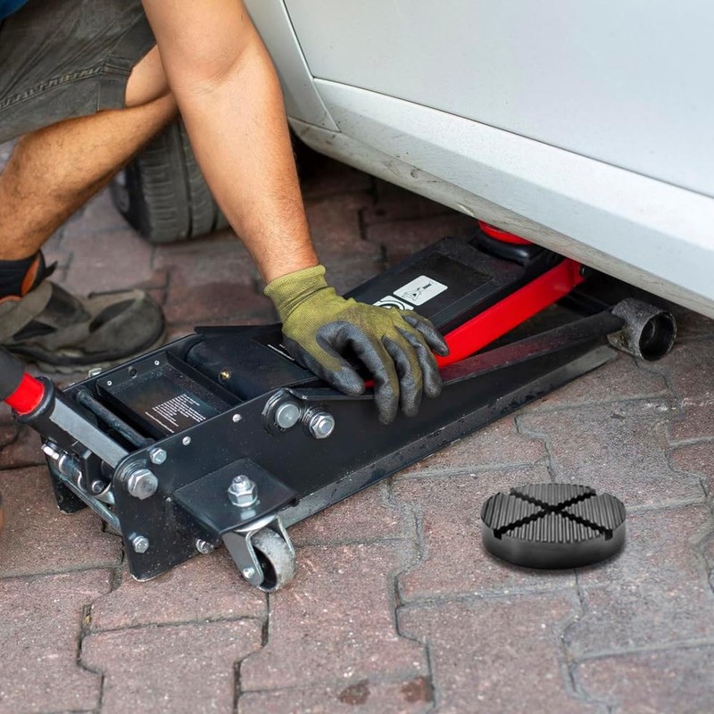 ANCLLO 2pcs Universal Car Lift Jack Stand Rubber Protector Floor
