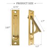 senharvest Pocket Door Pull and Edge Pull Set Brushed Gold,