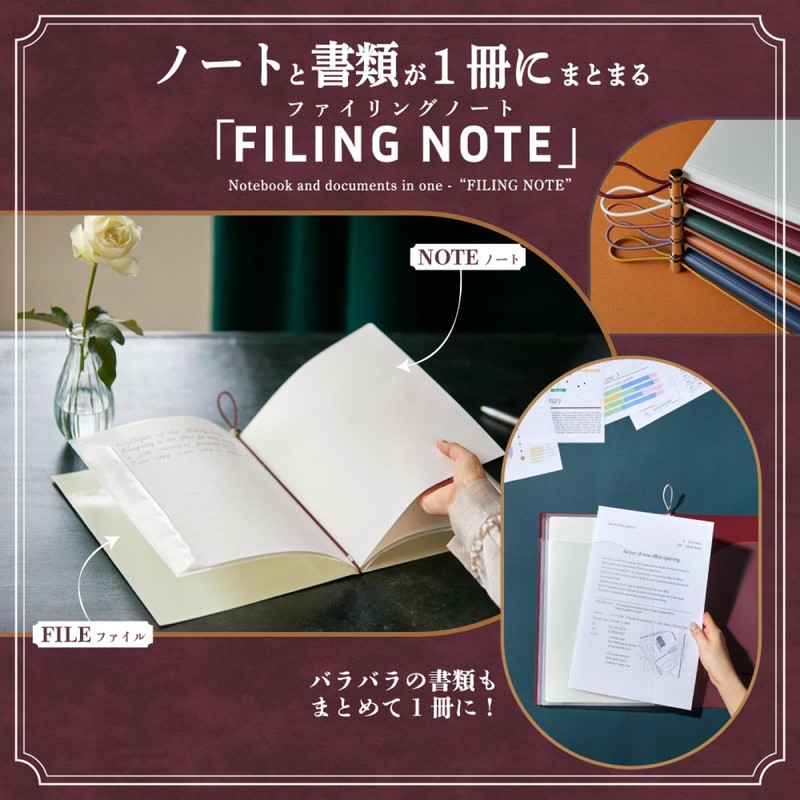 King Jim 9913-NV Notebook, Filing Notebook, A5, Navy, Compatible with
