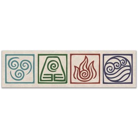 ATLA Nations 2 calcomanías adhesivas para portátil de coche y portátil de 11 x 3 pulgadas (color)