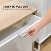 Ravinte Hardware 6 Pack Silver Cabinet Handles, Finger Edge Pull