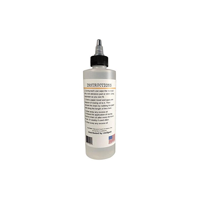UniSport Concept 2 Rowing Machine Chain Oil (8 Oz) Premium
