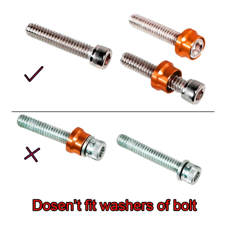 66X Motorcycle Engine Bolt Topper Caps Cover Compatible with for