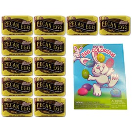 Elmer's Pecan Eggs (12 Individual Eggs) with Bonus Easter Egg Coloring Kit